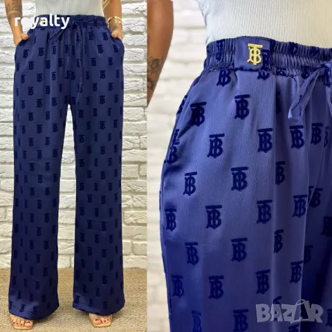 Сатенени панталони Два цвята , снимка 2 - Панталони - 49887216