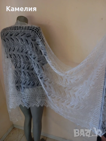 Шал от кози пух 