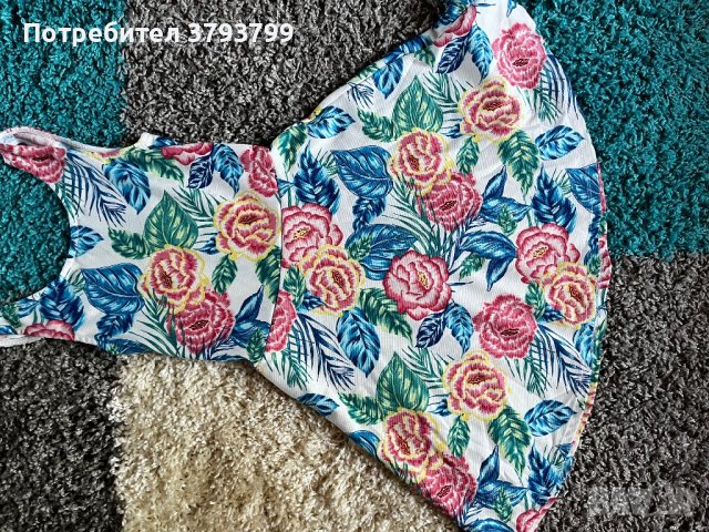 Лятна рокля с флорални мотиви