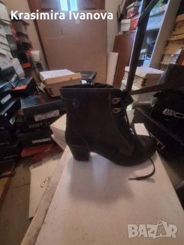 нови боти Габина Варна естествена кожа и велур 