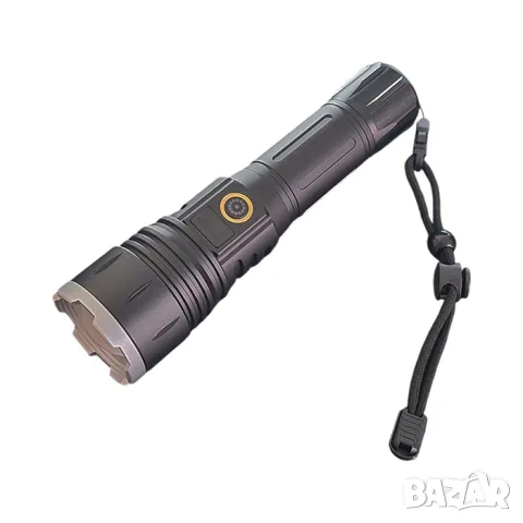 Акумулаторен LED фенер с Type-C и регулируем фокус
