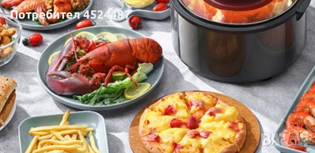 Еър Фрайър SGRALETT HN-900 – Интелигентно и здравословно готвене с 10L капацитет, снимка 4 - Фритюрници - 52685261