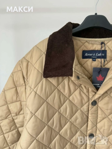 Чудесно топло олекотено ватирано дълго яке с джобове, капси, мини странични цепки и ефектна яка в бе, снимка 4 - Якета - 53580095