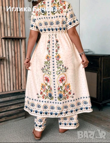 Сатениран комплект от две части , снимка 2 - Комплекти - 50829259