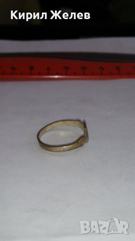 Старинен пръстен сачан орнаментиран с БУКВА П - Ръчна ИЗРАБОТКА 73651, снимка 7 - Антикварни и старинни предмети - 28995010