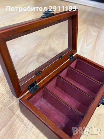 Дървена кутия за часовници, снимка 3 - Други - 53848240
