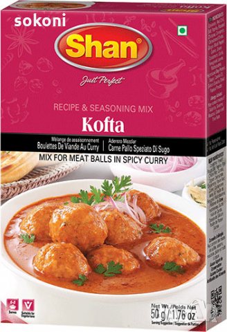 Shan Kofta Curry Mix / Шан Микс подправки за кюфтета в люто къри 50гр, снимка 1 - Домашни продукти - 35876892