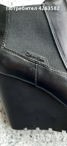 Официални дамски боти Calvin Klain 37н, снимка 3 - Дамски боти - 53258163