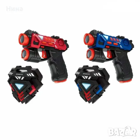 Комплект от два бойни, лазерни пистолета , снимка 5 - Играчки за стая - 48680299