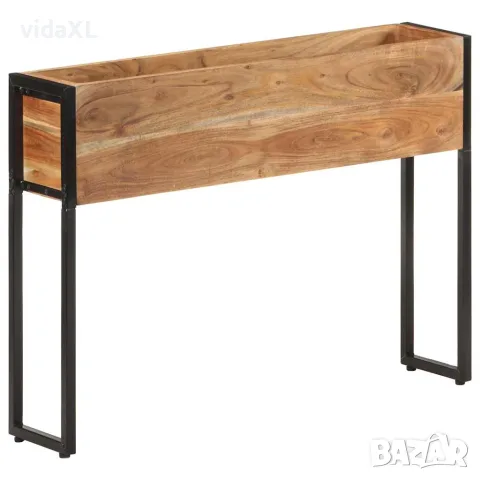vidaXL Плантер, 90x20x68 см, акациево дърво масив, снимка 5 - Саксии и кашпи - 56146680