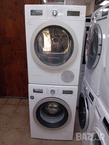 Комплект пералня и сушилня с термопомпа Бош Bosch Home Professional A+++ 8кг 2 години гаранция!, снимка 12 - Перални - 51752243