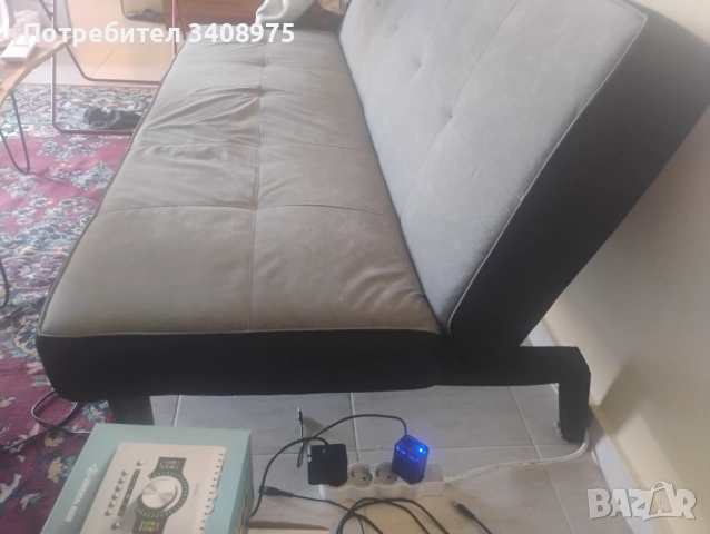 диван, запазен 178см, разпъва се, снимка 2 - Дивани и мека мебел - 52800622