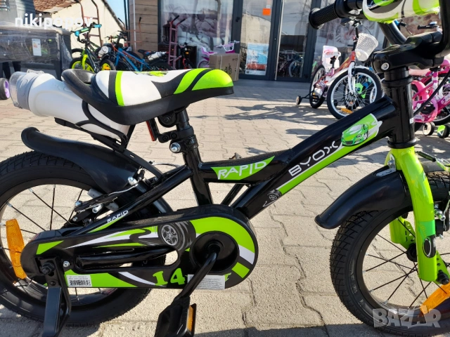BYOX Велосипед 14" RAPID зелен, снимка 2 - Велосипеди - 53534441