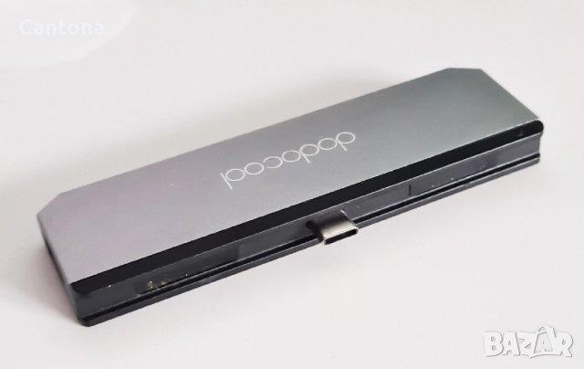 Dodocool 6-в-1 USB-C хъб, алуминиев, 4K HDMI, Audio, USB 3.0,  PD 87W, TF/SD четец, снимка 3 - Лаптоп аксесоари - 41616866