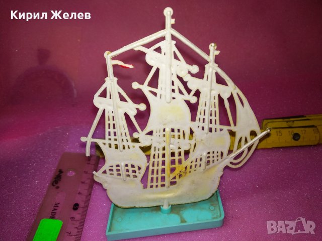ШХУНА ПЛАТНОХОД ВЕТРОХОД СТАРО ДЕКОРАТИВНО БАКЕЛИТОВО КОРАБЧЕ За КОЛЕКЦИЯ ТЕМАТИЧЕН ИНТЕРИОР 42886, снимка 3 - Колекции - 44186785