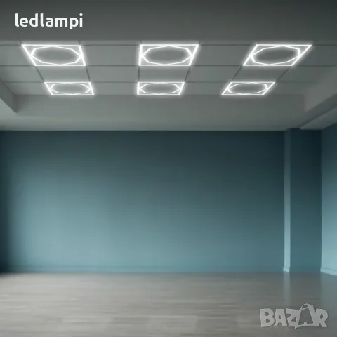 LED Панел-Рамка 72W Октагон 595x595mm 6500К, снимка 7 - Лед осветление - 55903821