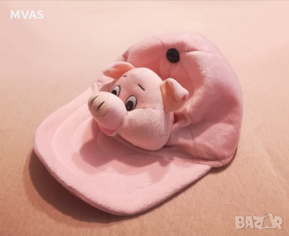 Нова плюшена розова шапка с прасенце аниматорска шапка селфи шапка, снимка 5 - Шапки - 35851407