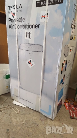 Мобилен климатик Tesla TTKA 12chw за топло и студено. Гаранция, снимка 2 - Климатици - 53418297