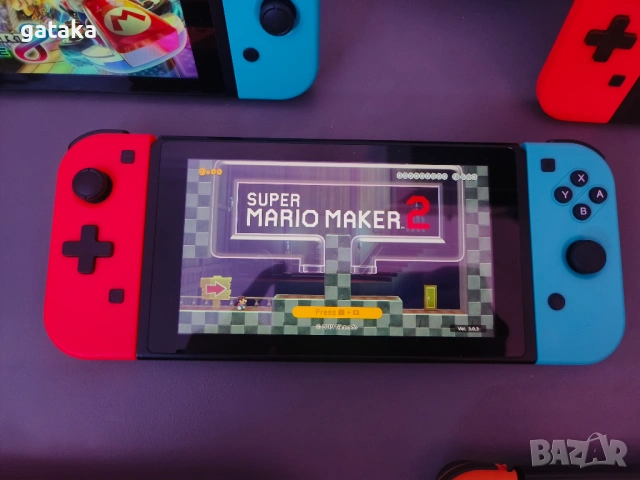 Nintendo Switch с поставен чип, 128GB и 16 игри, снимка 4 - Nintendo конзоли - 53845268