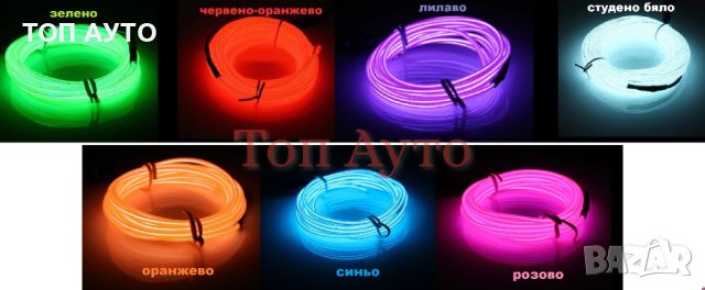 Амбиентно осветление Интериор ЛЕД Лента Светеща Декорация Кола 1м/2м, снимка 7 - Аксесоари и консумативи - 41080517