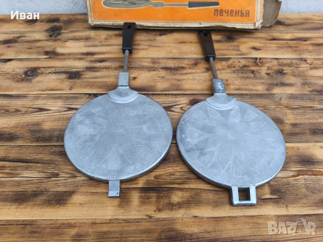 Руска плоча за гофрети / преса за сладки , снимка 8 - Антикварни и старинни предмети - 53697140