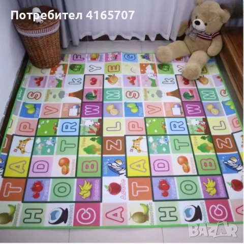 Комплект „Играй и Твори“ – Двулицево топлоизолиращо детско килимче + магическа водна подложка Aqua, снимка 4 - Образователни игри - 52665068