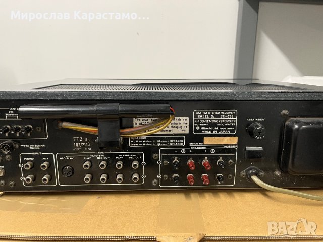 Hitachi SR-703, снимка 8 - Ресийвъри, усилватели, смесителни пултове - 41738044