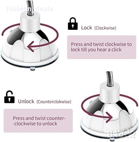 Ново LED Огледало за стена 360° въртящо се/10-кратно увеличение/Грим Дом Спа, снимка 5 - Други стоки за дома - 41593911