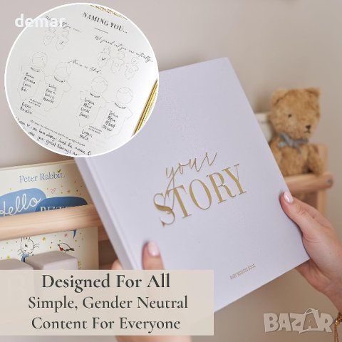 132 страници Бебешка книга за спомени и албум със снимки, снимка 9 - Други - 42165142