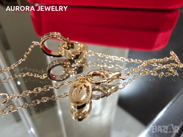 CARTIER Love Rose Gold Chain Мъжка / Дамска Гривна, снимка 7 - Гривни - 52905244