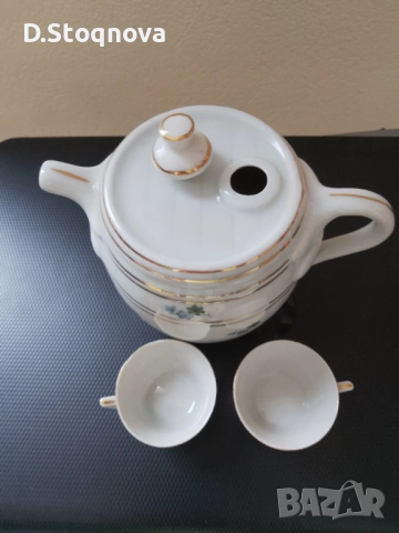 Порцеланов сервиз за ракия от Соца - Ретро - Винтидж , снимка 4 - Антикварни и старинни предмети - 53710196