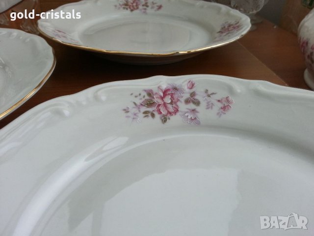 Стар български порцелан чинии плитки, снимка 5 - Антикварни и старинни предмети - 33962258