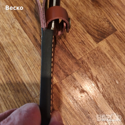 Кания за нож / 17х4.5см. кожена., снимка 2 - Ножове - 53713434