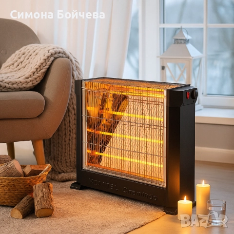 Кварцова печка LUXELL KS-2760, 2200W, 4 тръби, снимка 2 - Отоплителни печки - 52819087