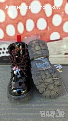 Английски детски боти-светещи  Мини Маус , снимка 6 - Детски боти и ботуши - 51851045