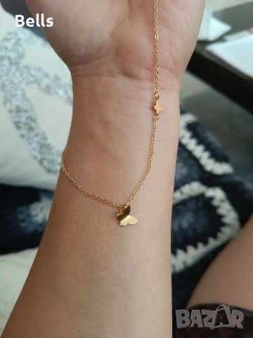 Дамско колие+обеци подарък , снимка 2 - Колиета, медальони, синджири - 41780365