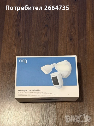 Чисто нови камери Ring Floodlight Cam Wired Pro with Birds Eye, снимка 2 - HD камери - 53584350