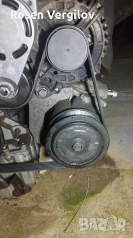 Компресор климатик, Шкода Фабия 1, 1,4 тди заедно с шайба и единия тръбопровод  , снимка 4 - Части - 50633247