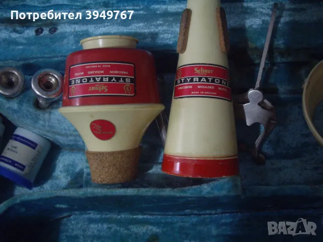 Много стар тромпет със скъпи стари аксесоари към него., снимка 7 - Духови инструменти - 50156258