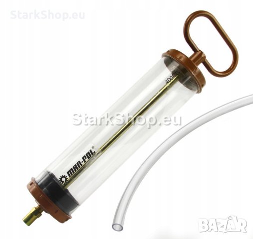 Шприц за масло Mar-Pol 400 сс прозрачен , снимка 2 - Други инструменти - 40436039