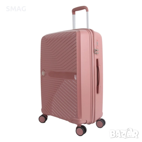 Куфар с колелца 58л, розов_1233329