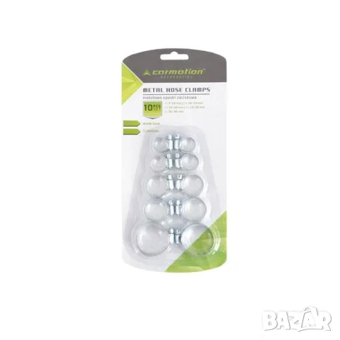 Комплект 10 винтови скоби за маркучи 8–36 mm, снимка 2 - Аксесоари и консумативи - 55867335