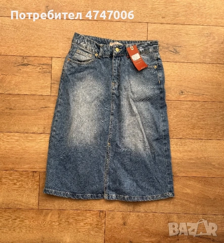 Дънкова пола, снимка 2 - Поли - 53600500