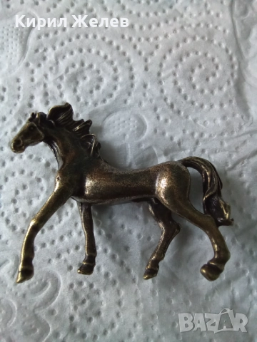Бронзова фигурка на кон малка 52497