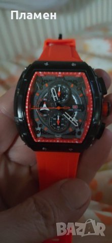 часовник кварцов хронограф MINI FOCUS силиконова каишка Автоматична дата , снимка 9 - Мъжки - 40659357