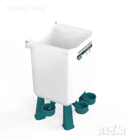 Хранилка 12 КГ и Поилка 11 Л на Крака (К-КТ), снимка 3 - За птици - 49127881