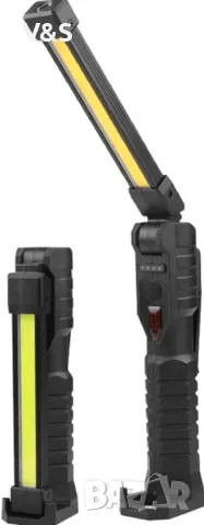  2 броя LED акумулаторни COB работни светлини Фенерчета със скрита долна кука и магнит, 5000m, снимка 5 - Лед осветление - 47960344