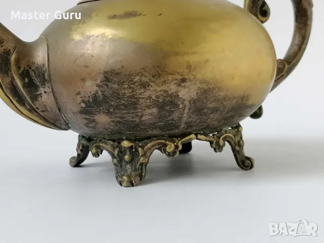 Бронзов съд, чайник, снимка 3 - Антикварни и старинни предмети - 47297078