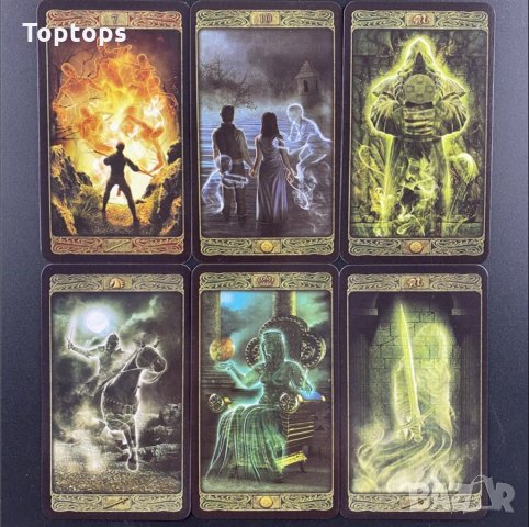 Таро карти: Tarot of Haunted House & Ghost Tarot & Illuminati Tarot, снимка 5 - Карти за игра - 34164763