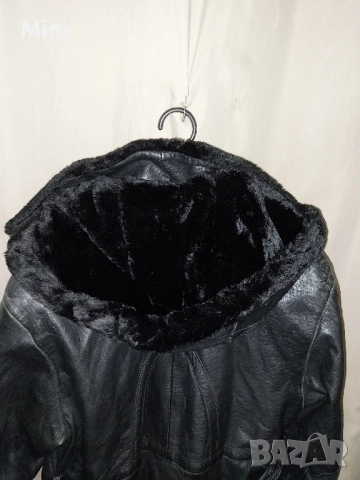 Кожено еке палто от естествена кожа с пухкава подплата , снимка 7 - Якета - 52015298